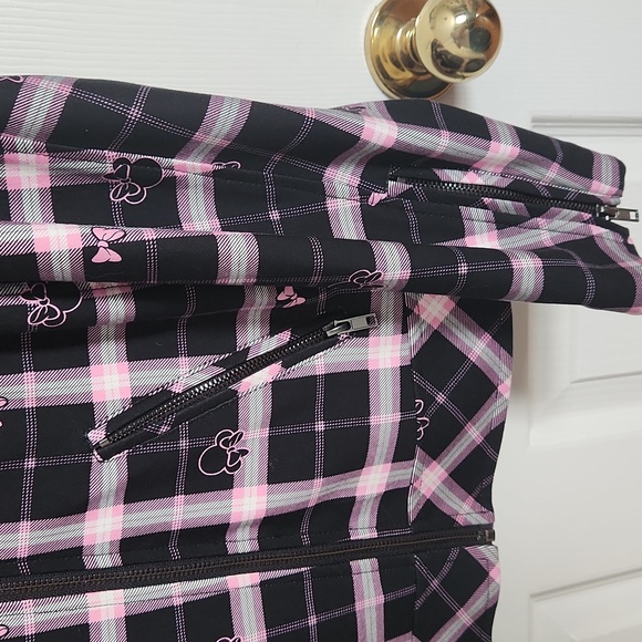 Disney Women's Pink and Black Plaid Jacket - Picture 2 of 7